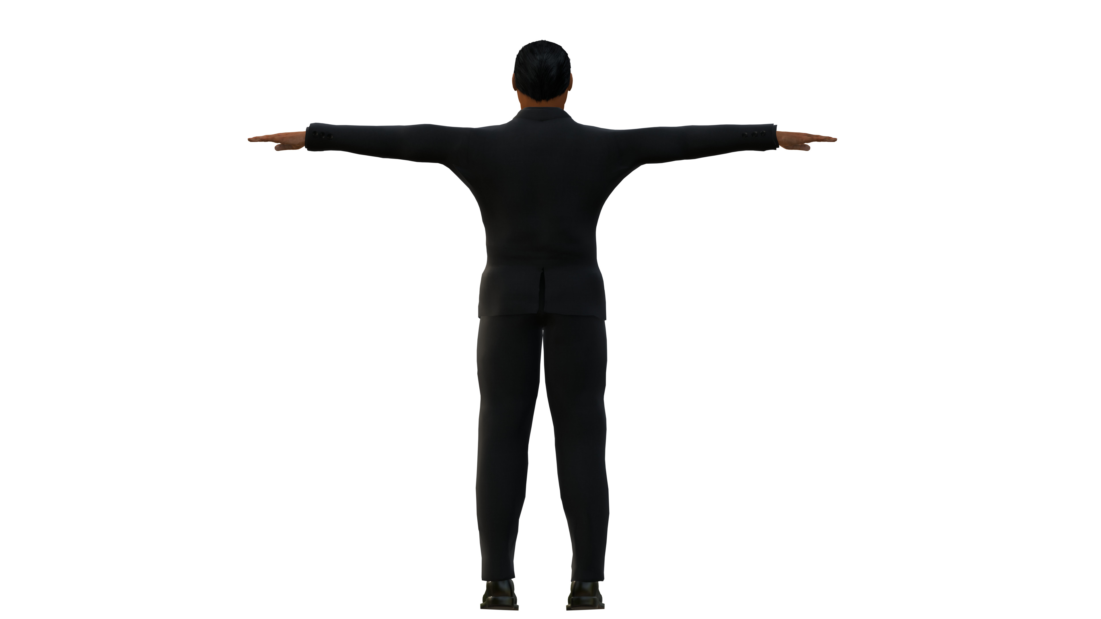 Realistic Jackie Chan with Tuxedo 3D model_4