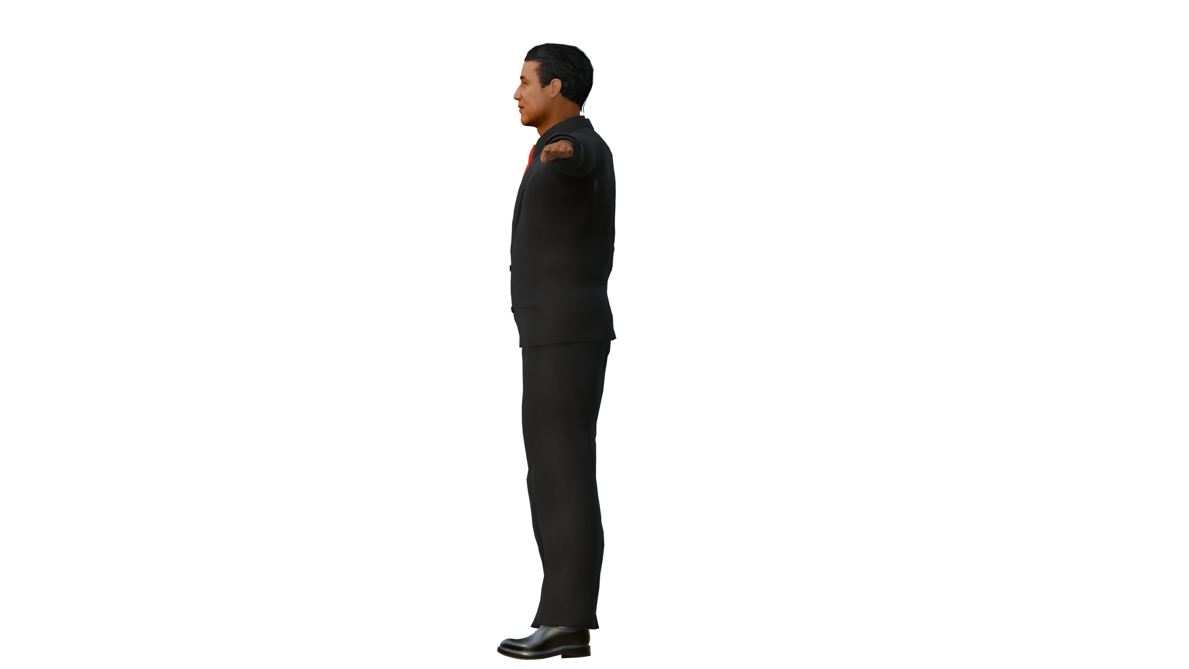 Realistic Jackie Chan with Tuxedo 3D model_6