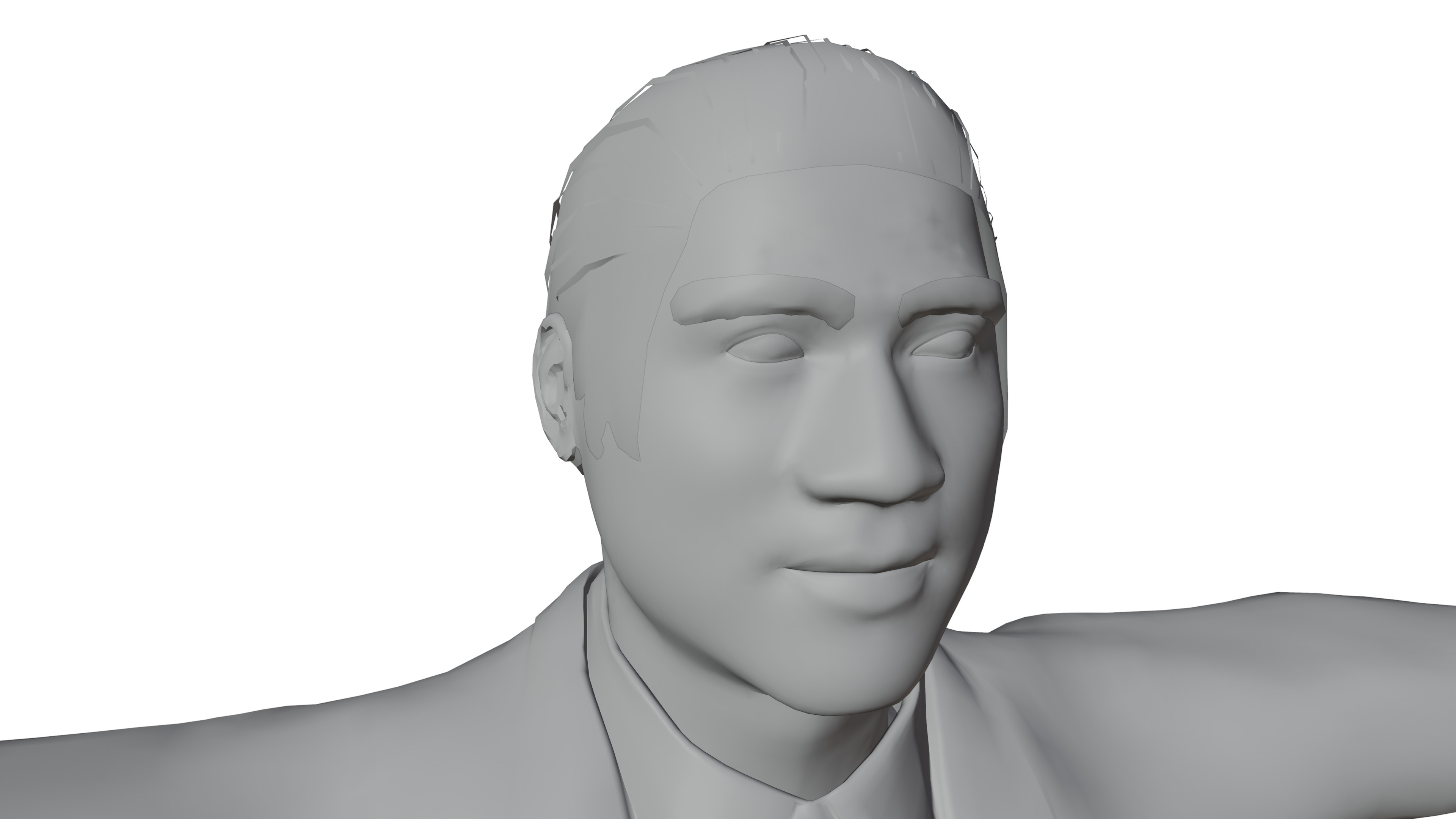 Realistic Jackie Chan with Tuxedo 3D model_11