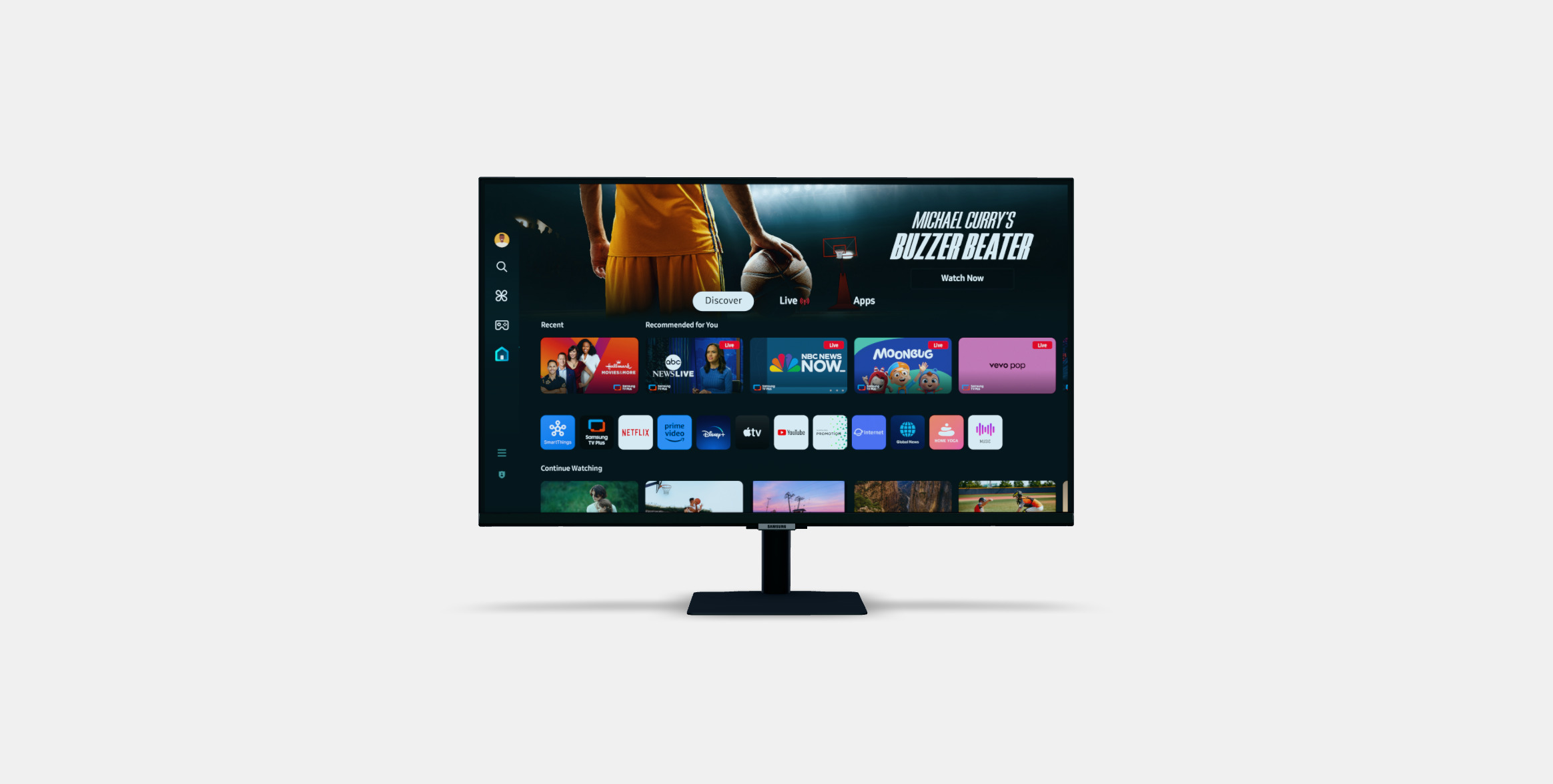 32 Inch Smart Monitor M7 M70D UHD 3D model_6