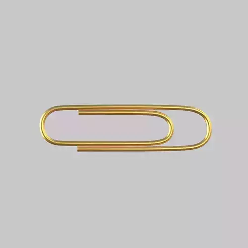Gold Paper Clip