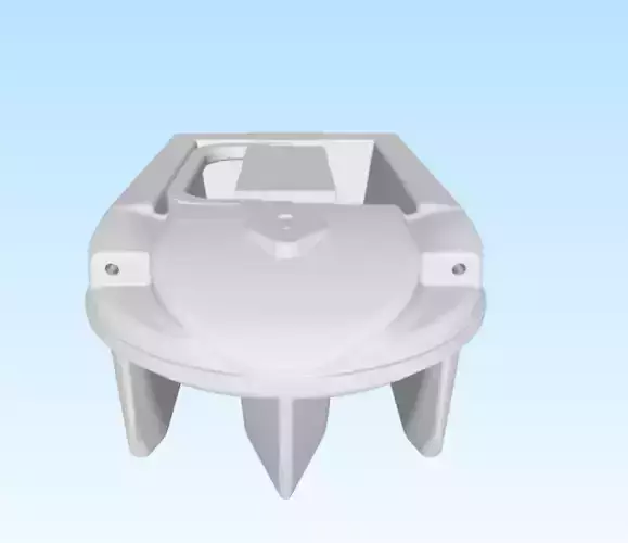 Modular Bait Boat Hull and Components Design 3D print model