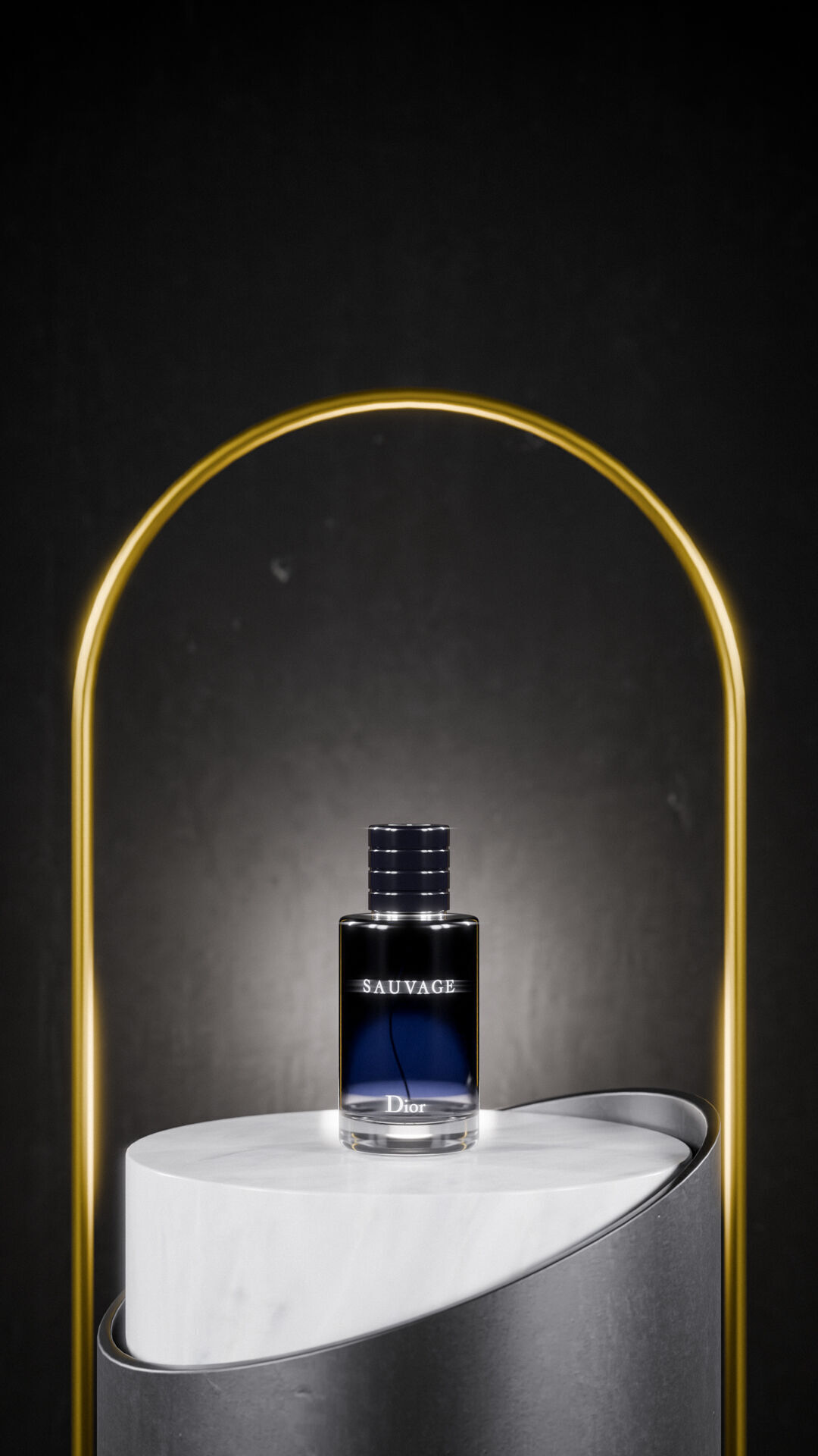 Minimalist Rounded podium Low-poly 3D model_10