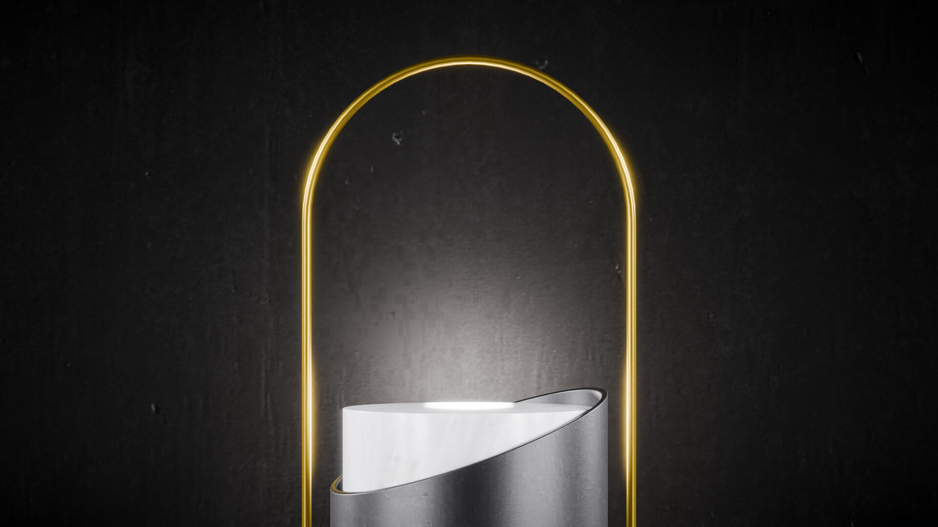 Minimalist Rounded podium Low-poly 3D model_8