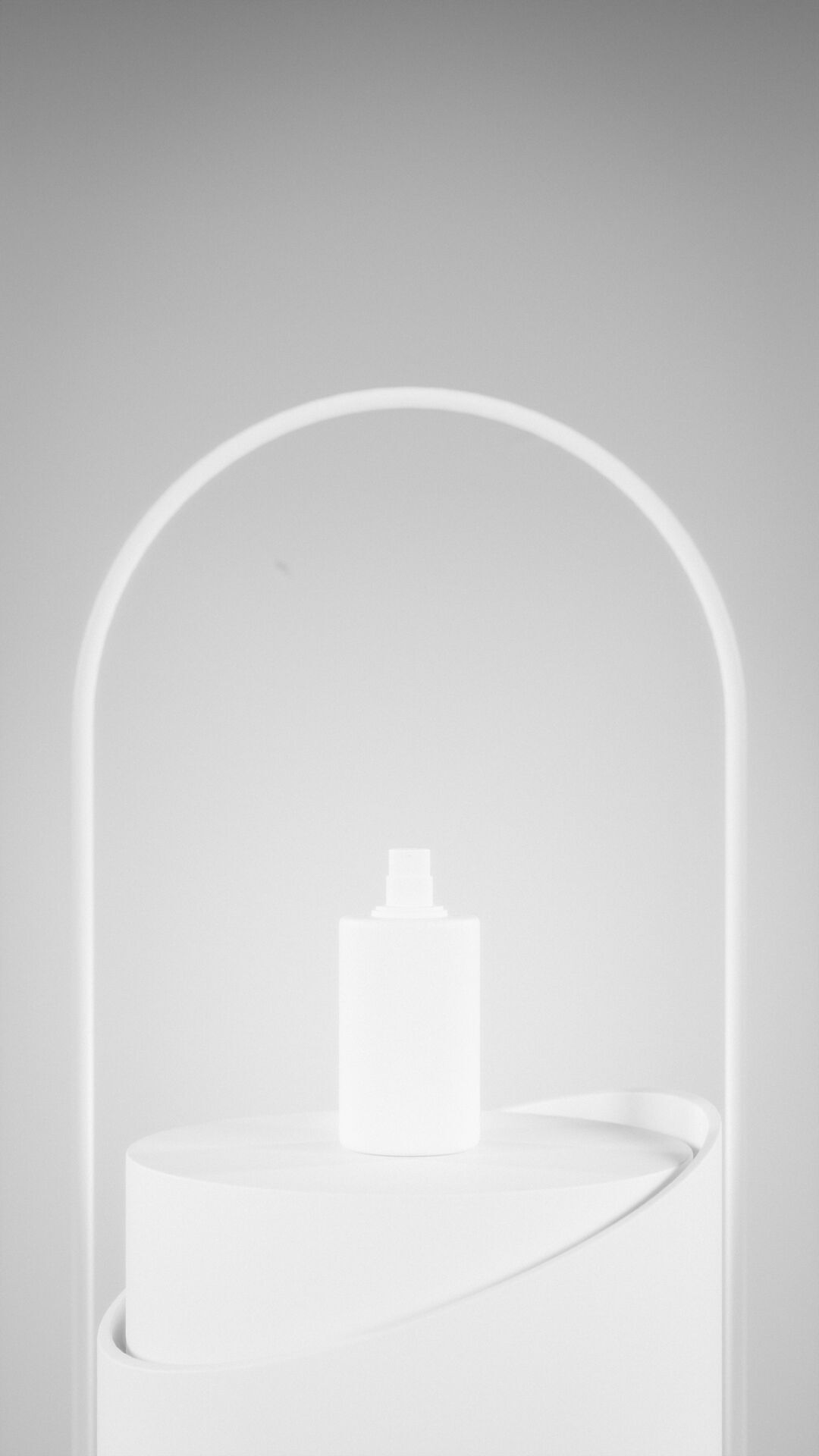 Minimalist Rounded podium Low-poly 3D model_2