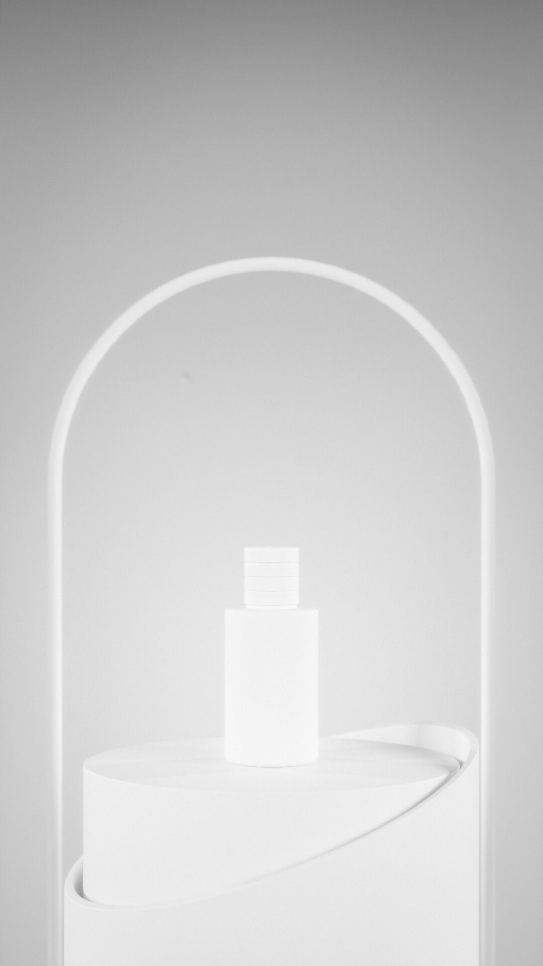 Minimalist Rounded podium Low-poly 3D model_11