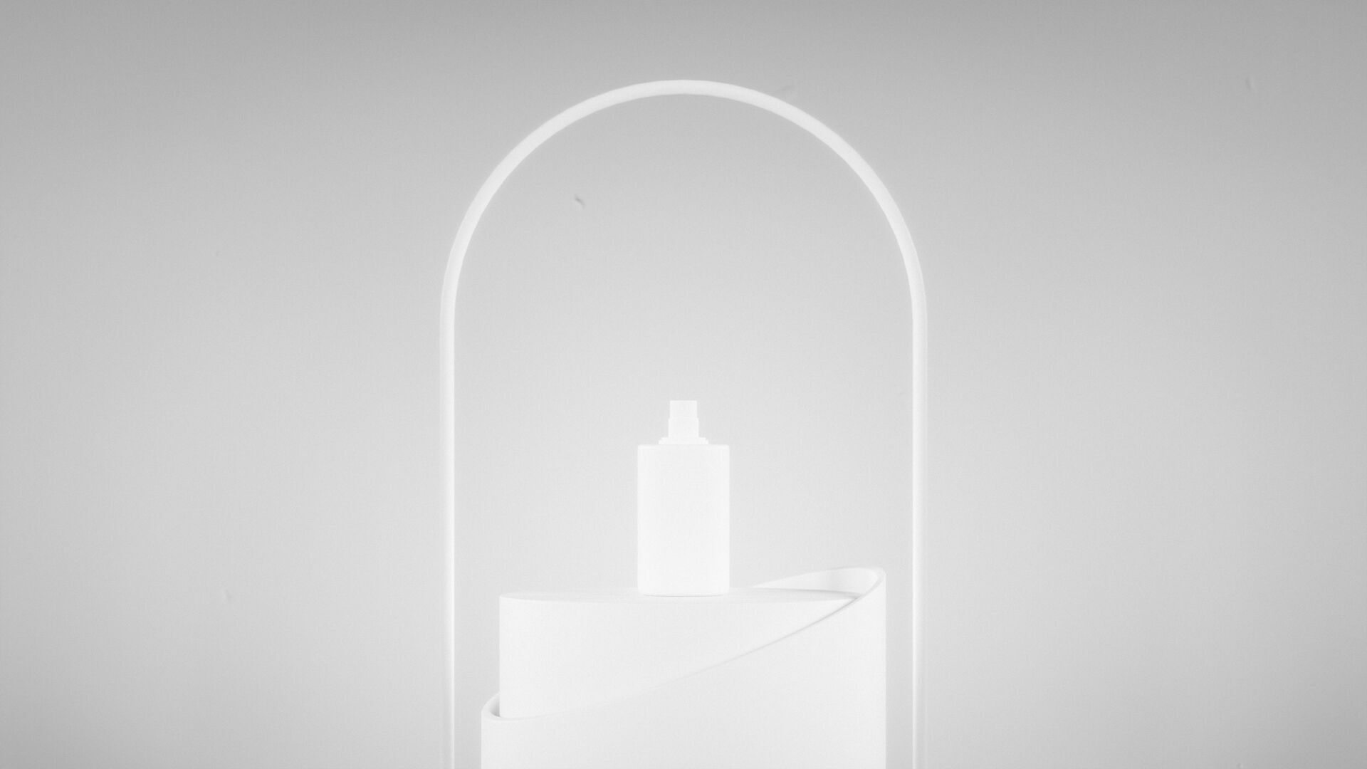 Minimalist Rounded podium Low-poly 3D model_7