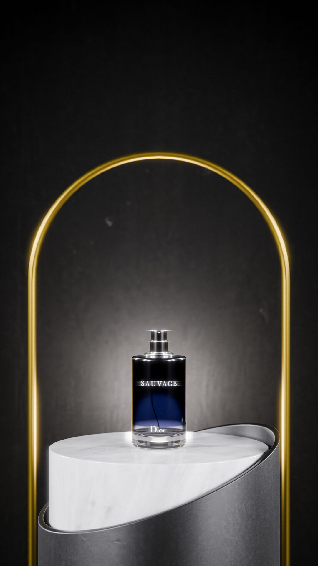 Minimalist Rounded podium Low-poly 3D model_12