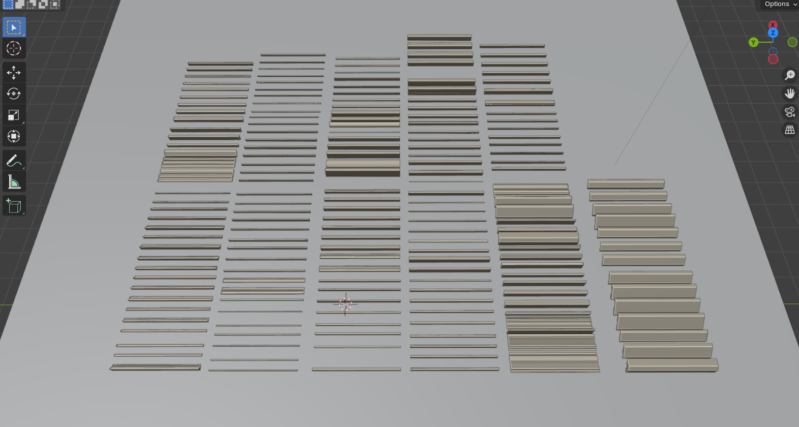 Architectural moldings Collection -moldings VR Low-poly 3D model_2