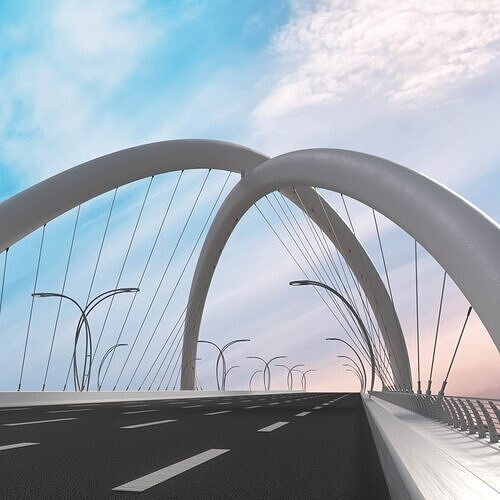 Infinity Bridge - Dubai UAE 3D Model 3D model