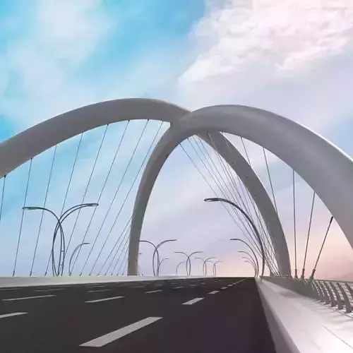 Infinity Bridge - Dubai UAE 3D Model 3D model