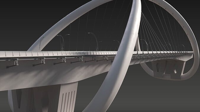 Infinity Bridge - Dubai UAE 3D Model 3D model 6