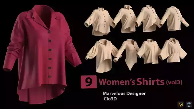 9 womens Shirts -vol3