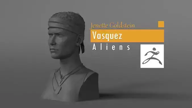 Jenette Goldstein - Vasquez - Aliens 3D print model