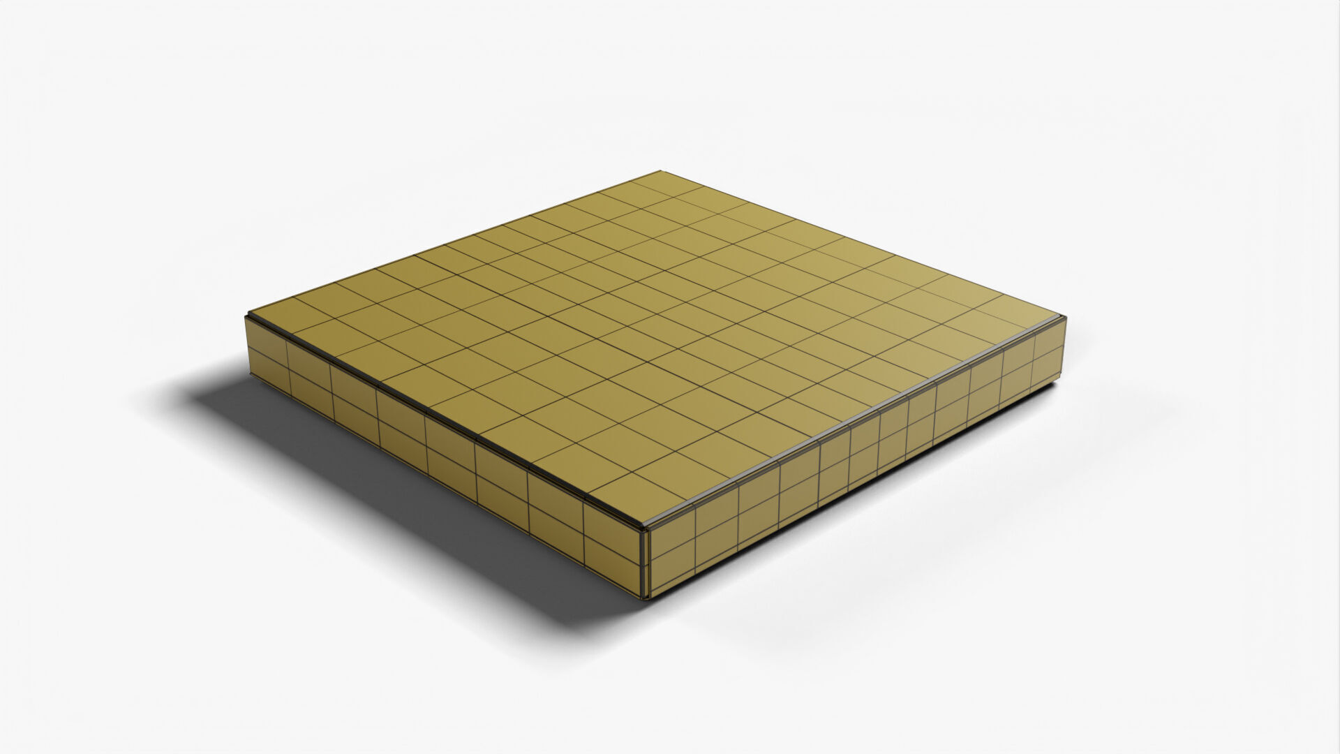 4 inch Kraft Paper Pizza Box 3D model_13