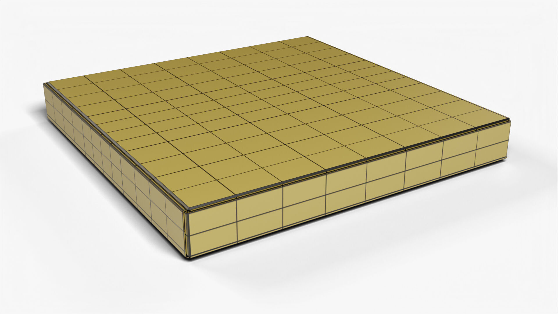 4 inch Kraft Paper Pizza Box 3D model_15