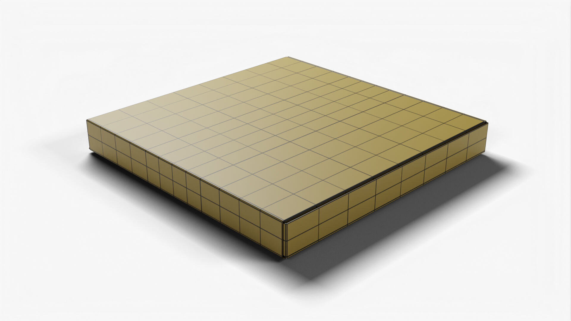 4 inch Kraft Paper Pizza Box 3D model_14