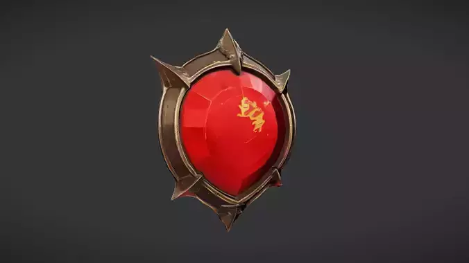 ornamental red shield