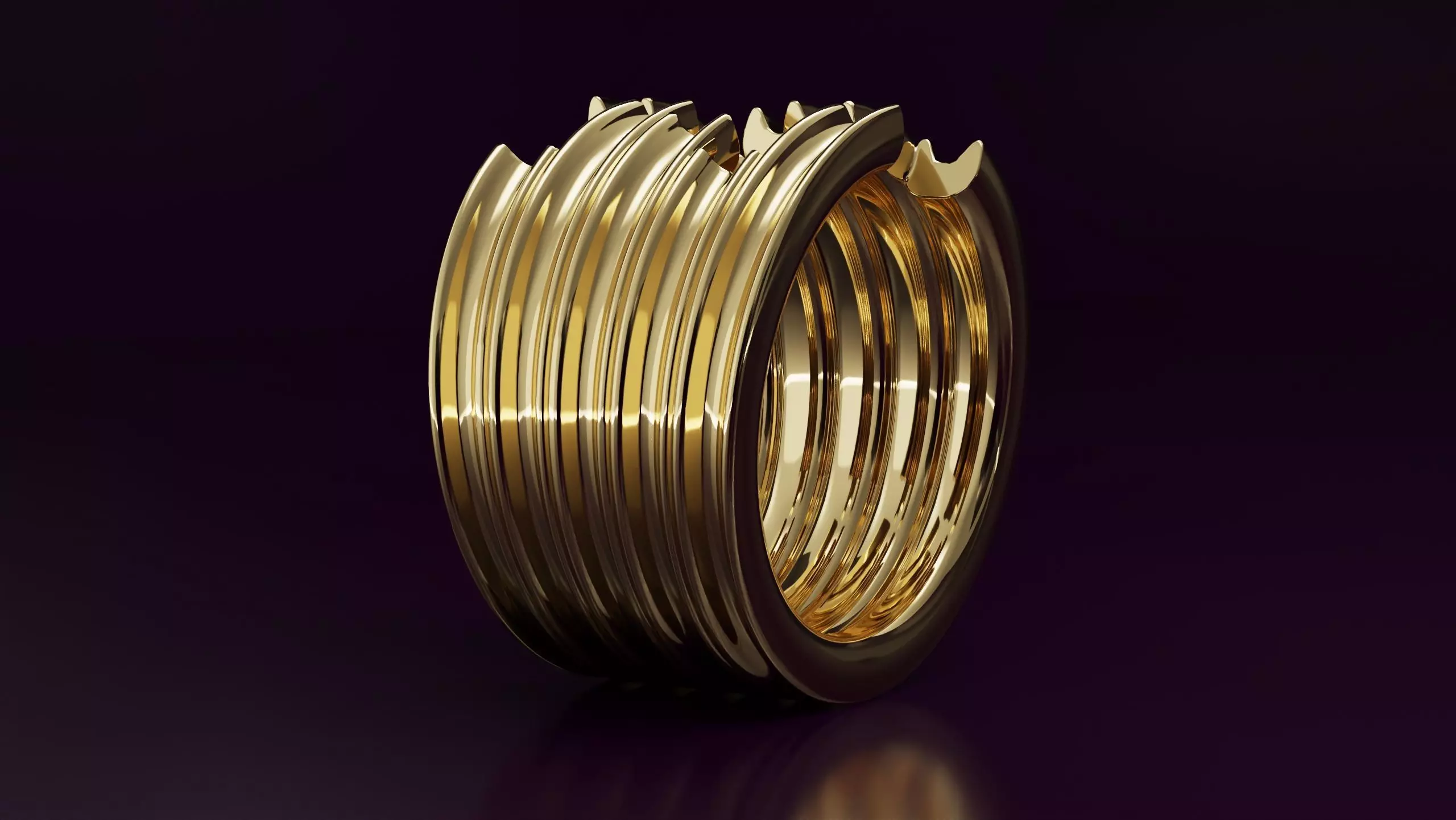 free form ring N37 3D print model