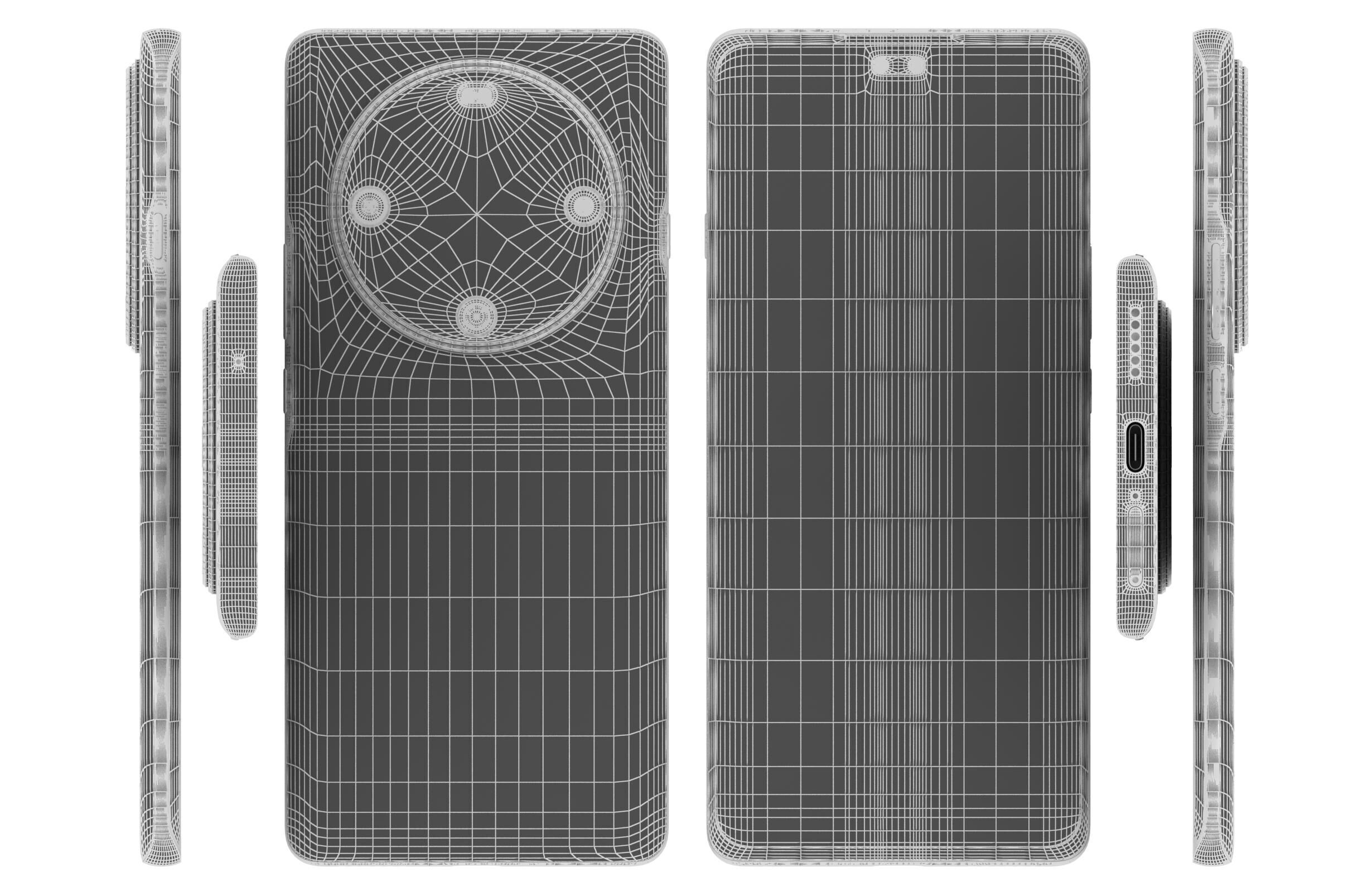 Huawei Enjoy 70X Green 3D model_11