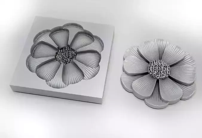 Flower - silicone mold for 3D printer in stl format