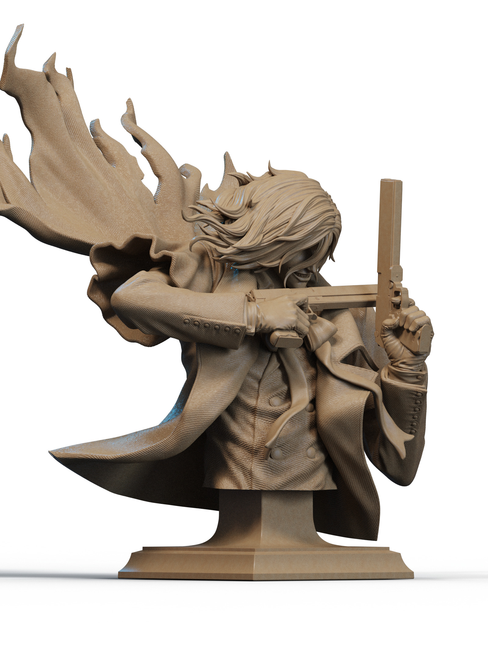 Alucard Bust 3D Print 3D print model_1