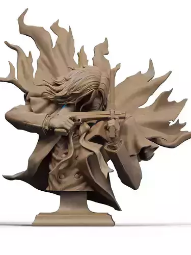Alucard Bust 3D Print