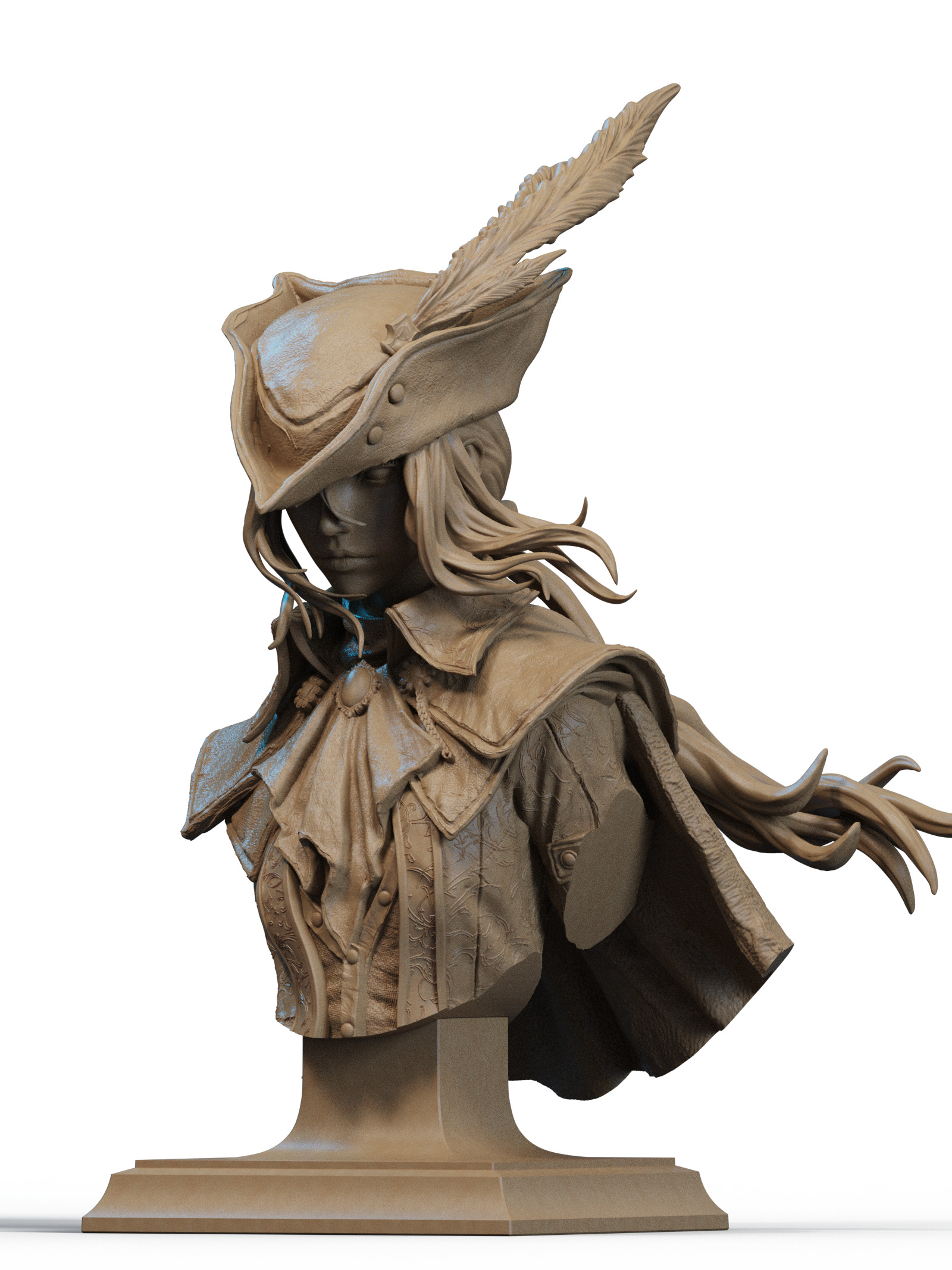 Lady Maria Bust 3D Print 3D print model_1