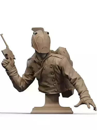 Rocketeer Bust 3D Print