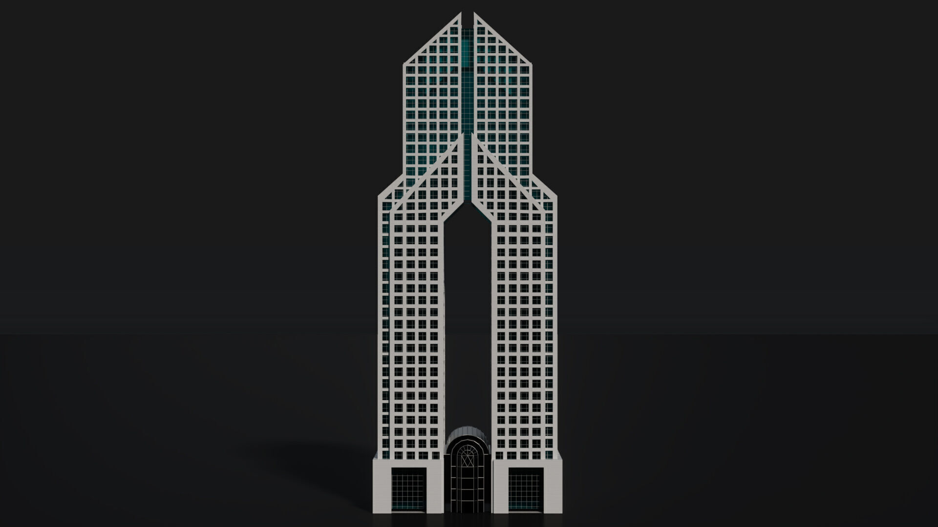 Dusit Thani Dubai Hotel 3D model_13