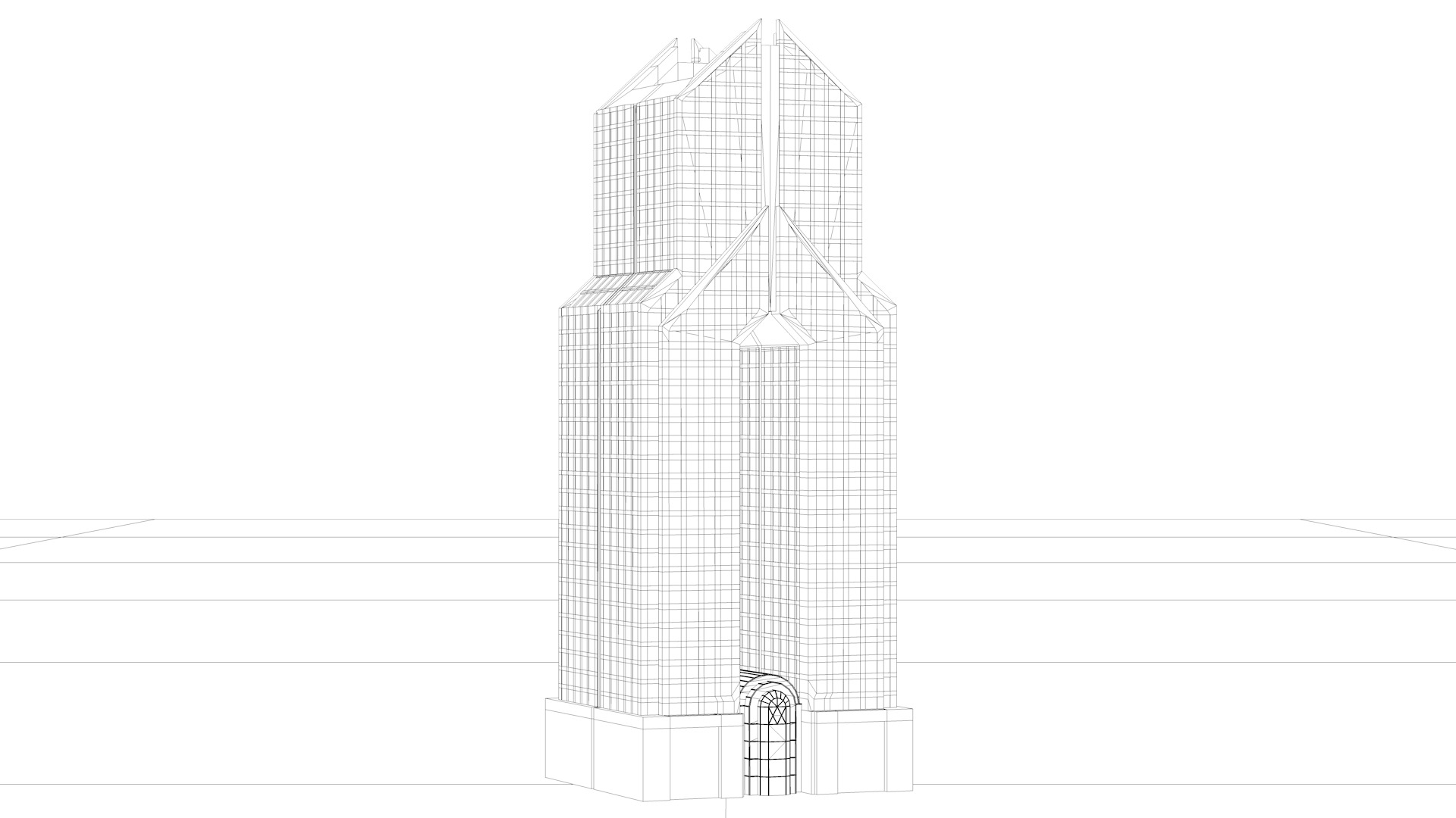 Dusit Thani Dubai Hotel 3D model_15