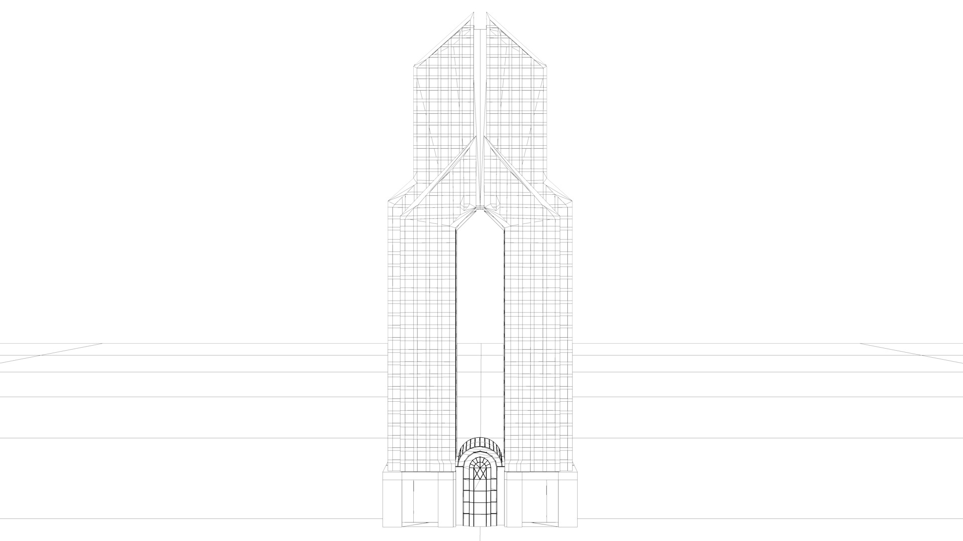 Dusit Thani Dubai Hotel 3D model_14