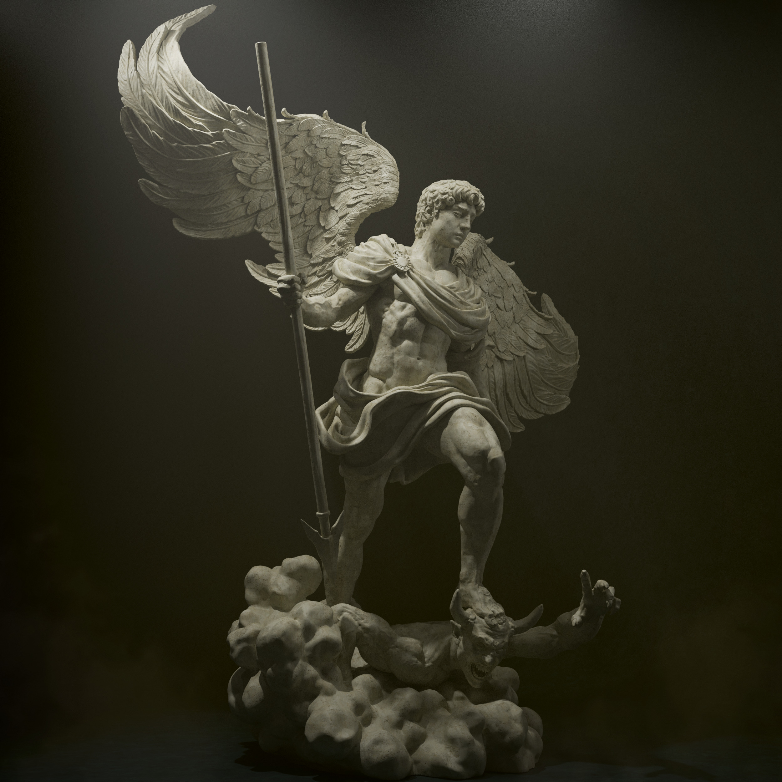 Archangel Michael 3D Print 3D print model_4