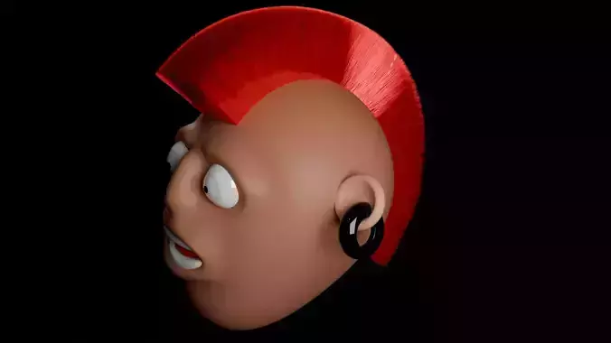 Metal Face Man Free low-poly 3D model