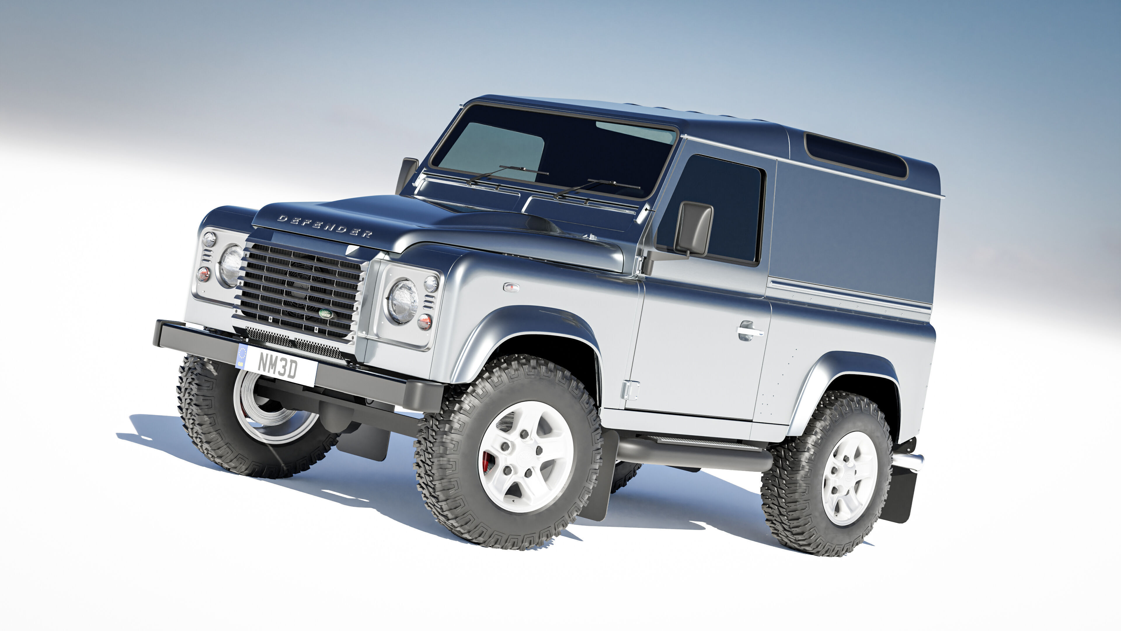 Land Rover Defender 90 Hardtop 2014 3D model_2