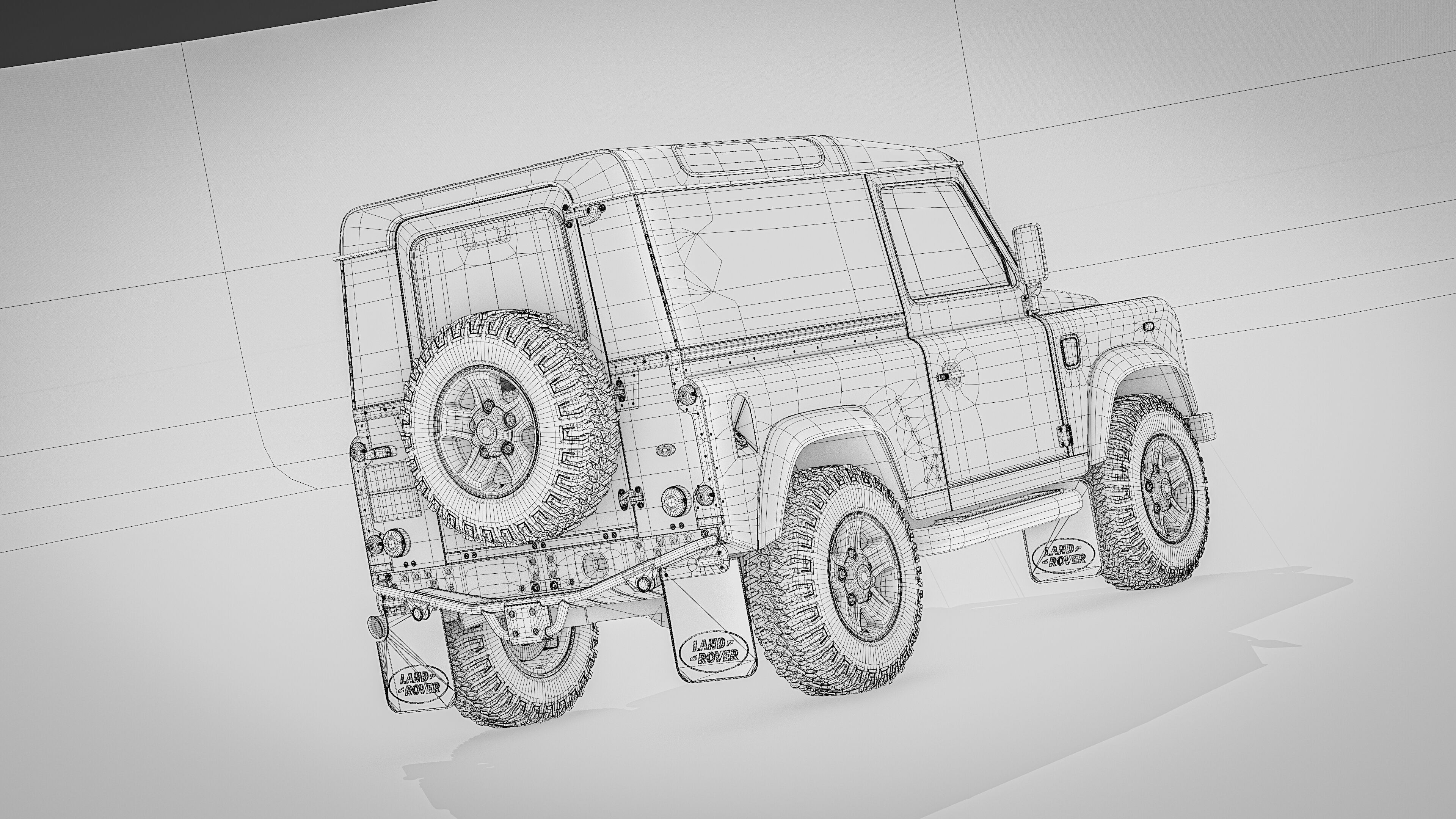 Land Rover Defender 90 Hardtop 2014 3D model_27