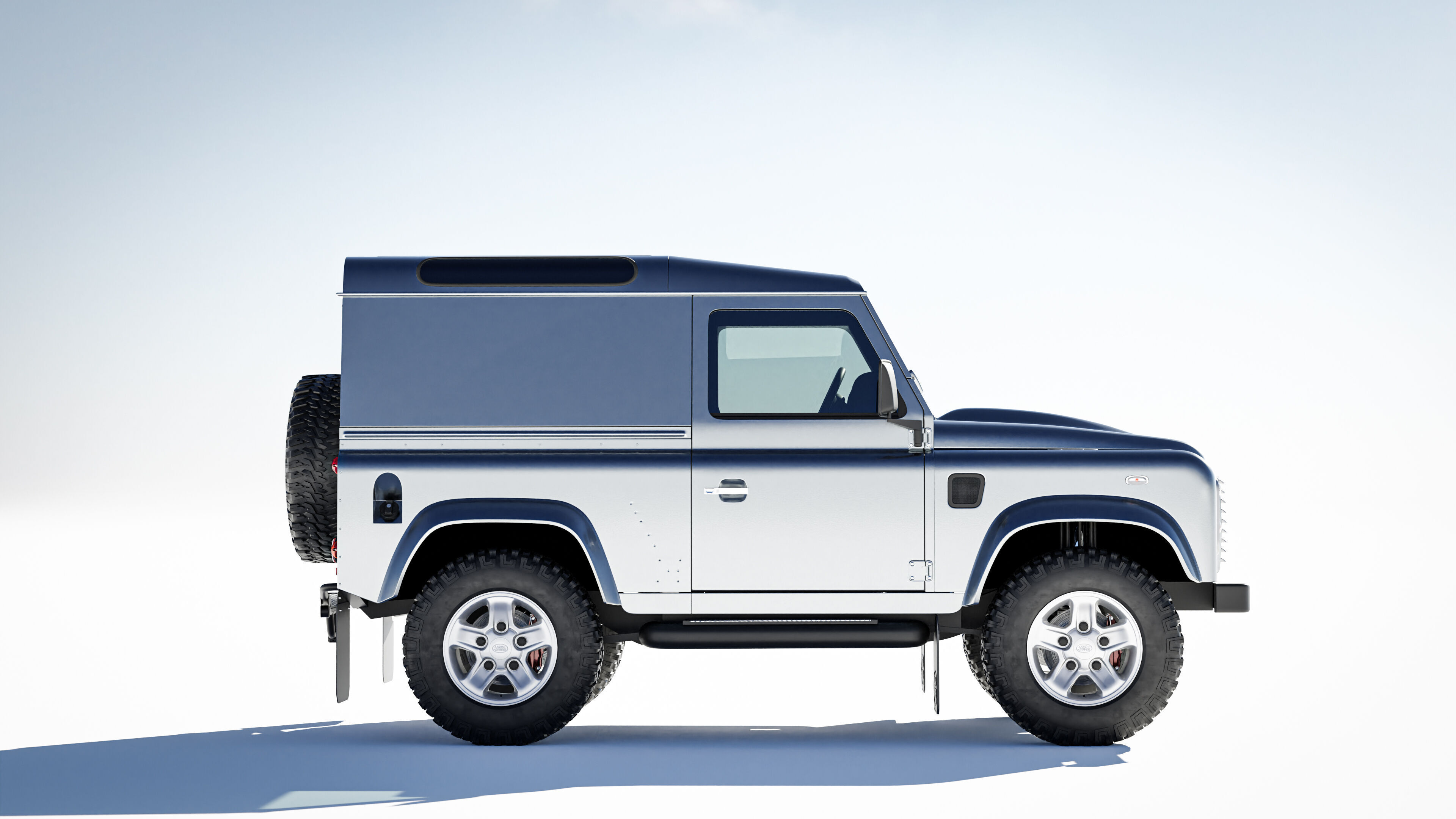 Land Rover Defender 90 Hardtop 2014 3D model_4