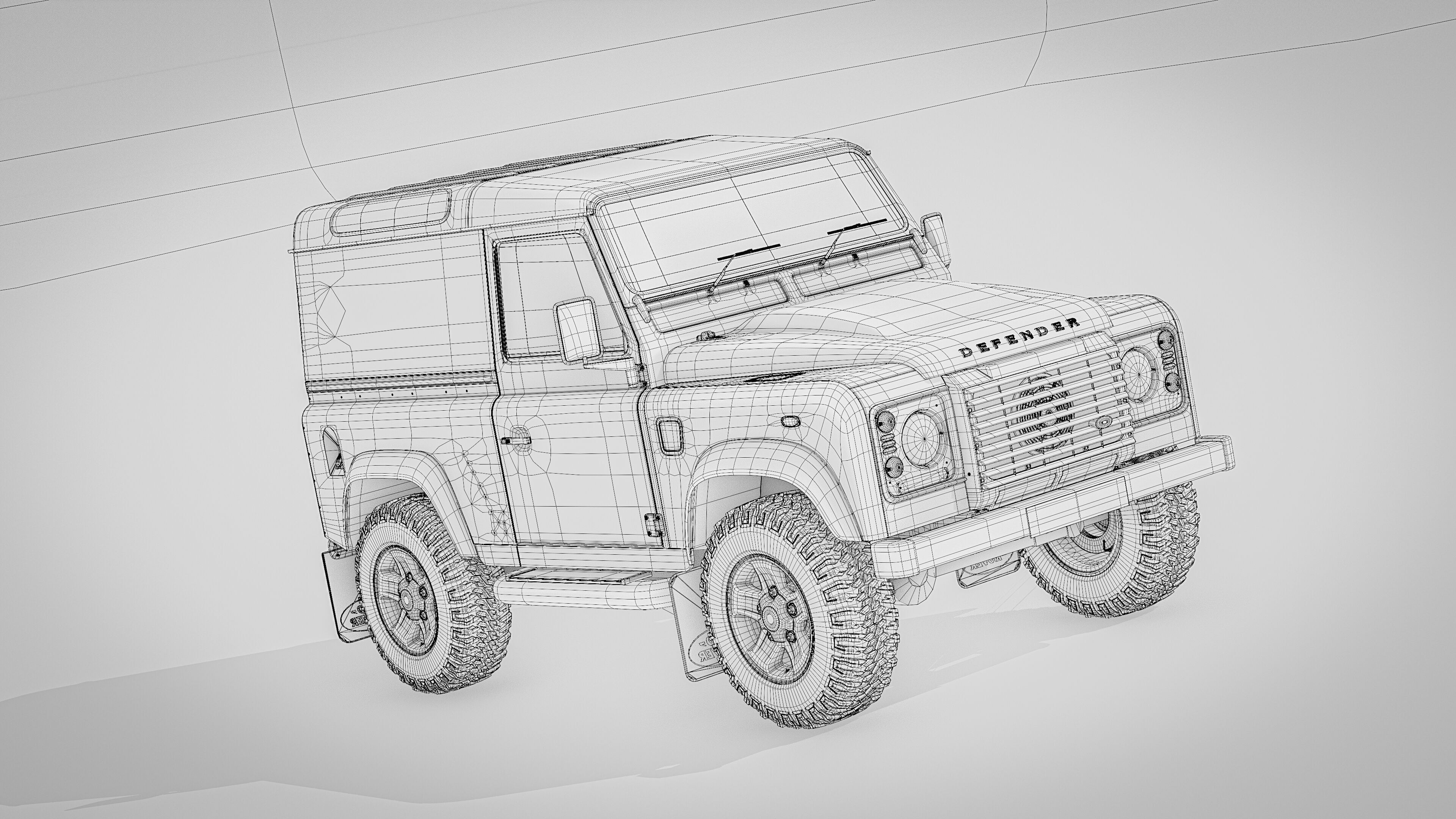 Land Rover Defender 90 Hardtop 2014 3D model_25