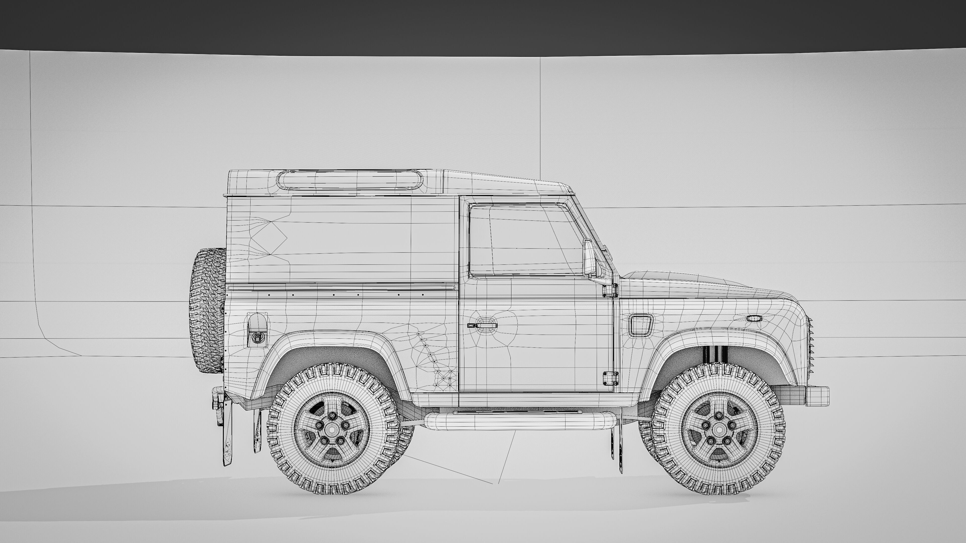 Land Rover Defender 90 Hardtop 2014 3D model_28