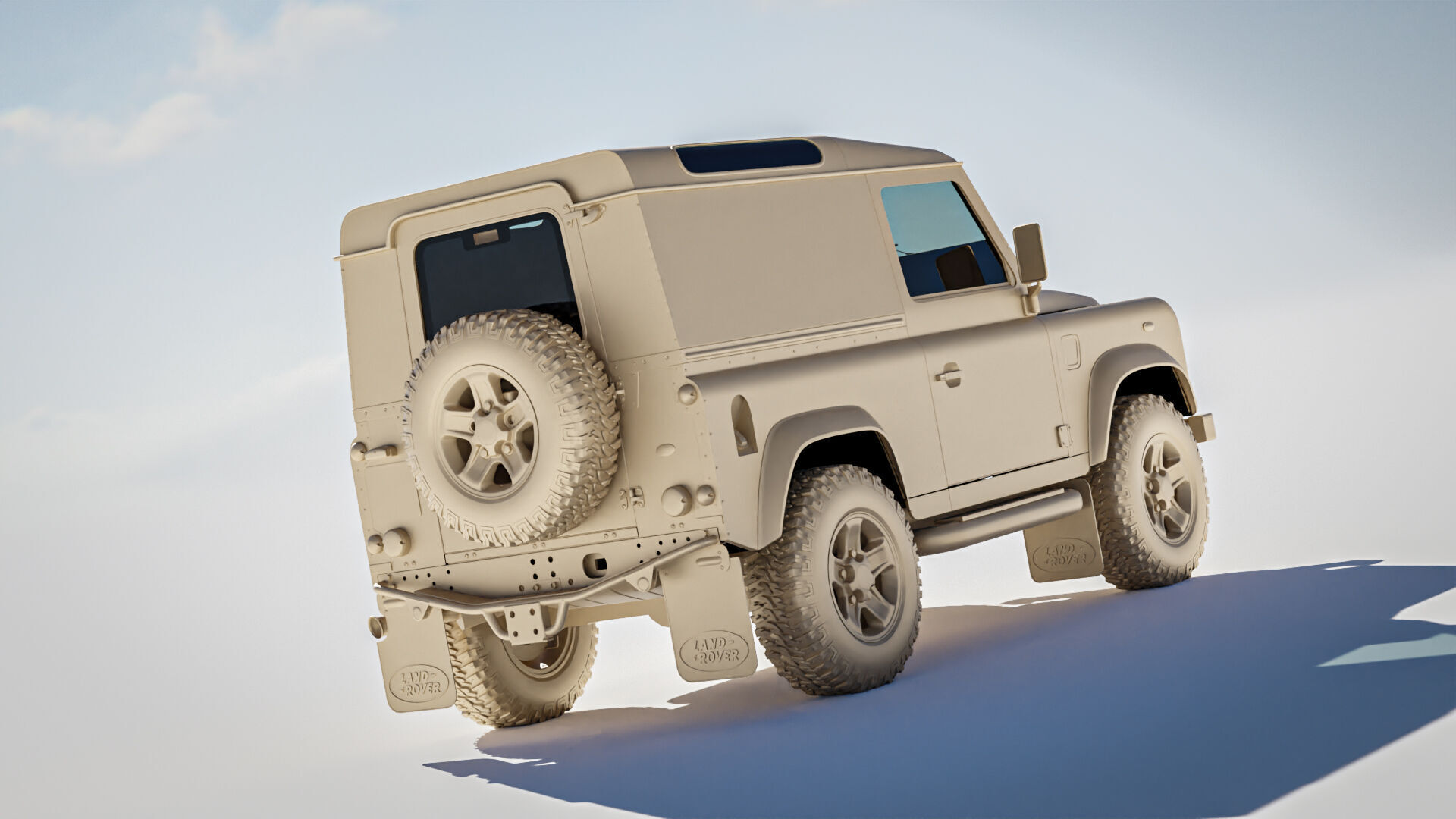 Land Rover Defender 90 Hardtop 2014 3D model_15