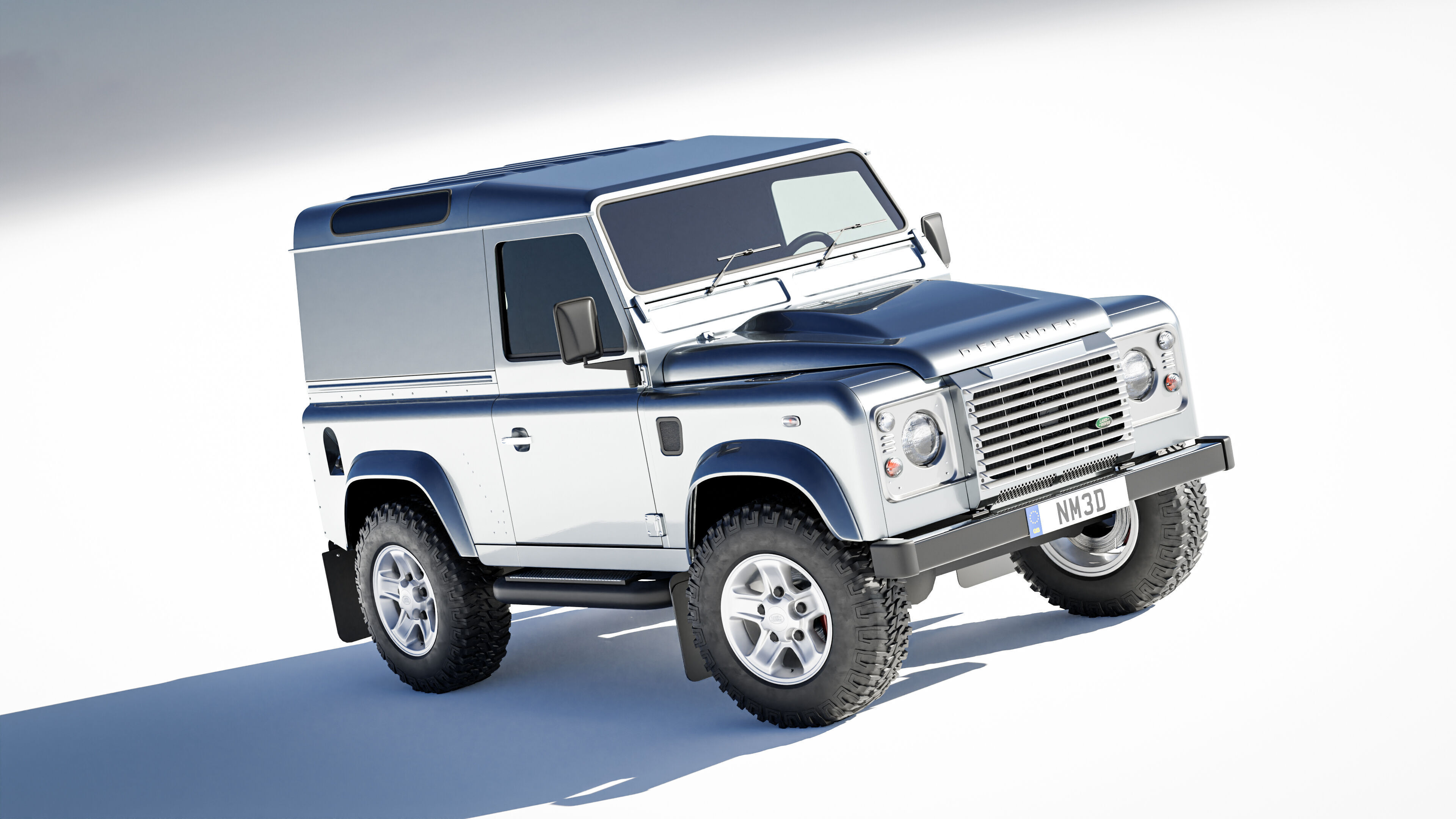 Land Rover Defender 90 Hardtop 2014 3D model_1
