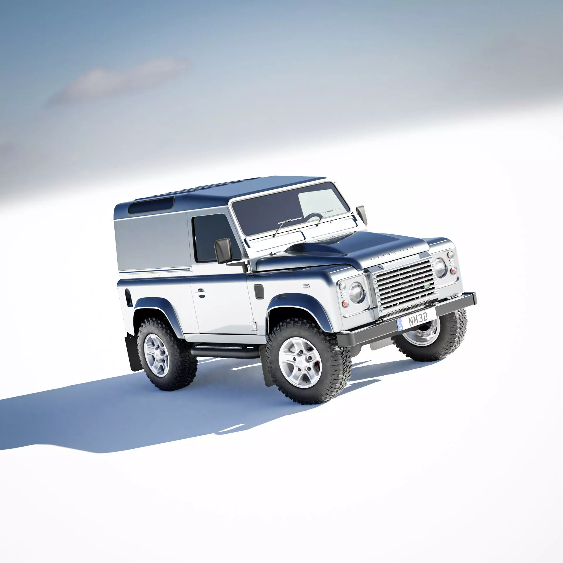 Land Rover Defender 90 Hardtop 2014 3D model_0