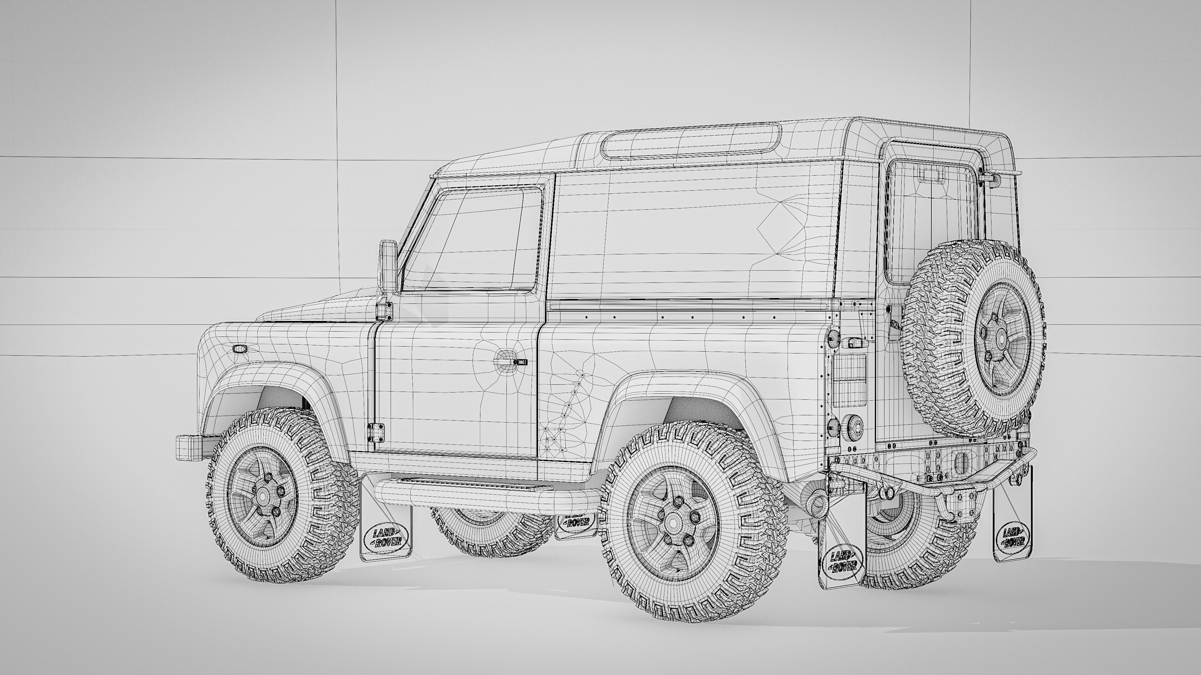 Land Rover Defender 90 Hardtop 2014 3D model_36