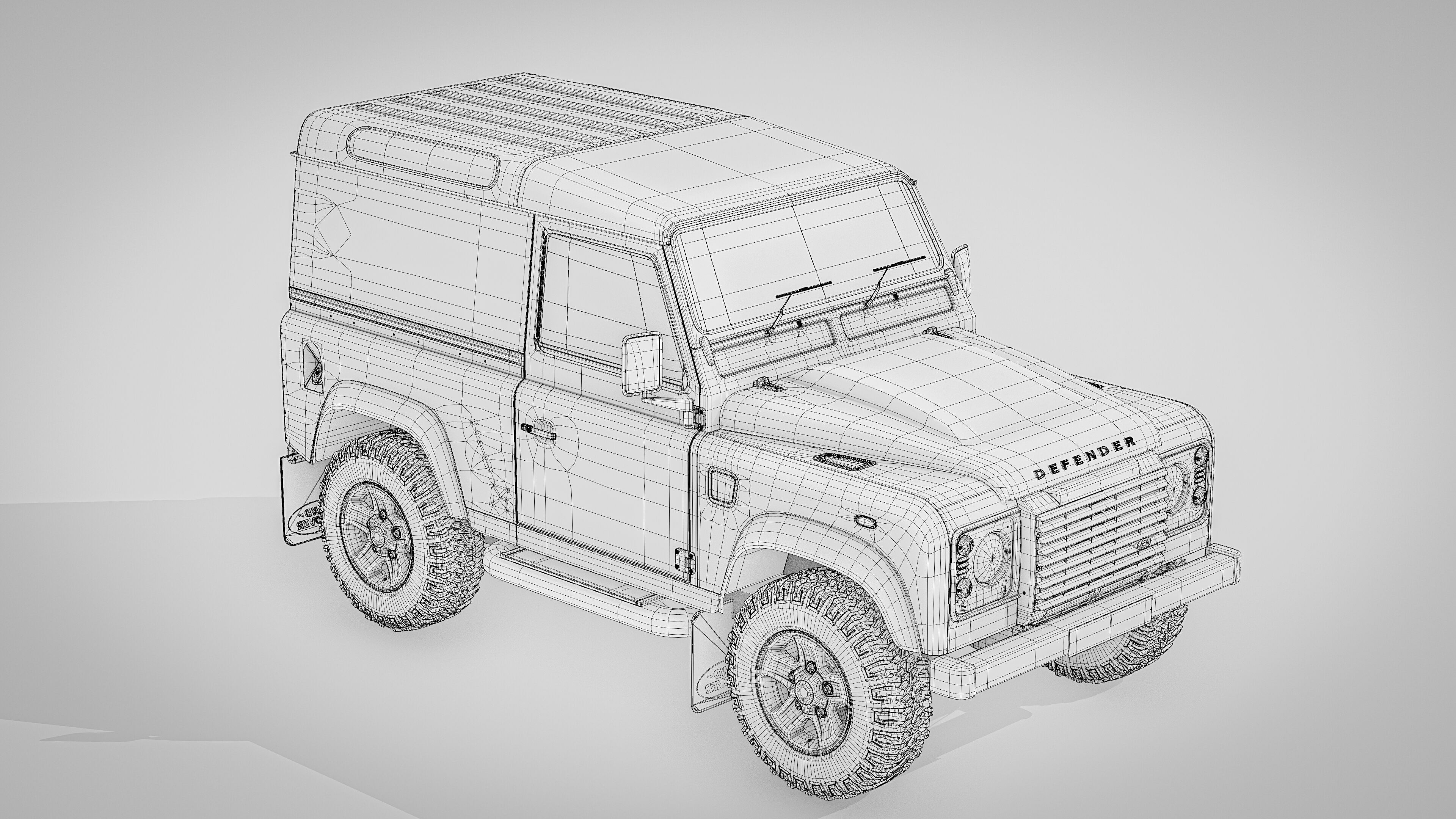 Land Rover Defender 90 Hardtop 2014 3D model_34