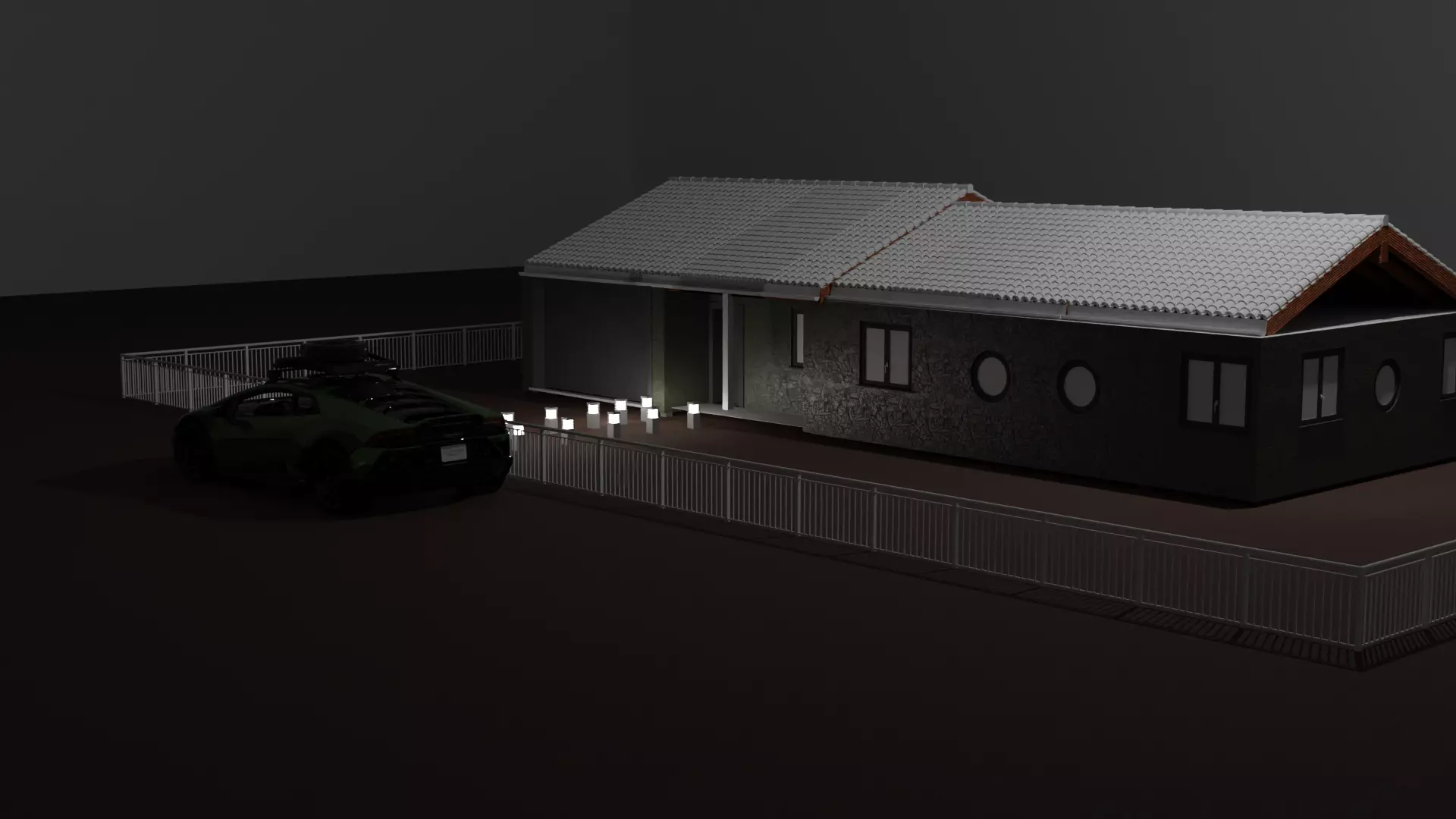 3d Model of a Suburban Home 3D model_0