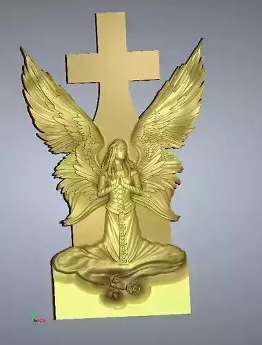 funerary monuments with angel 22 150x80x10