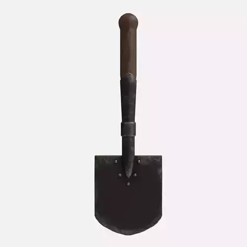 Sapper shovel  Low-poly 3D model