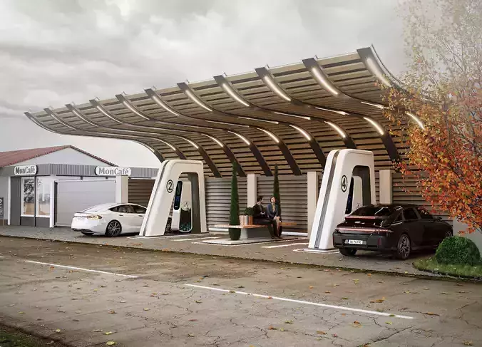 Electro charging service  3D model