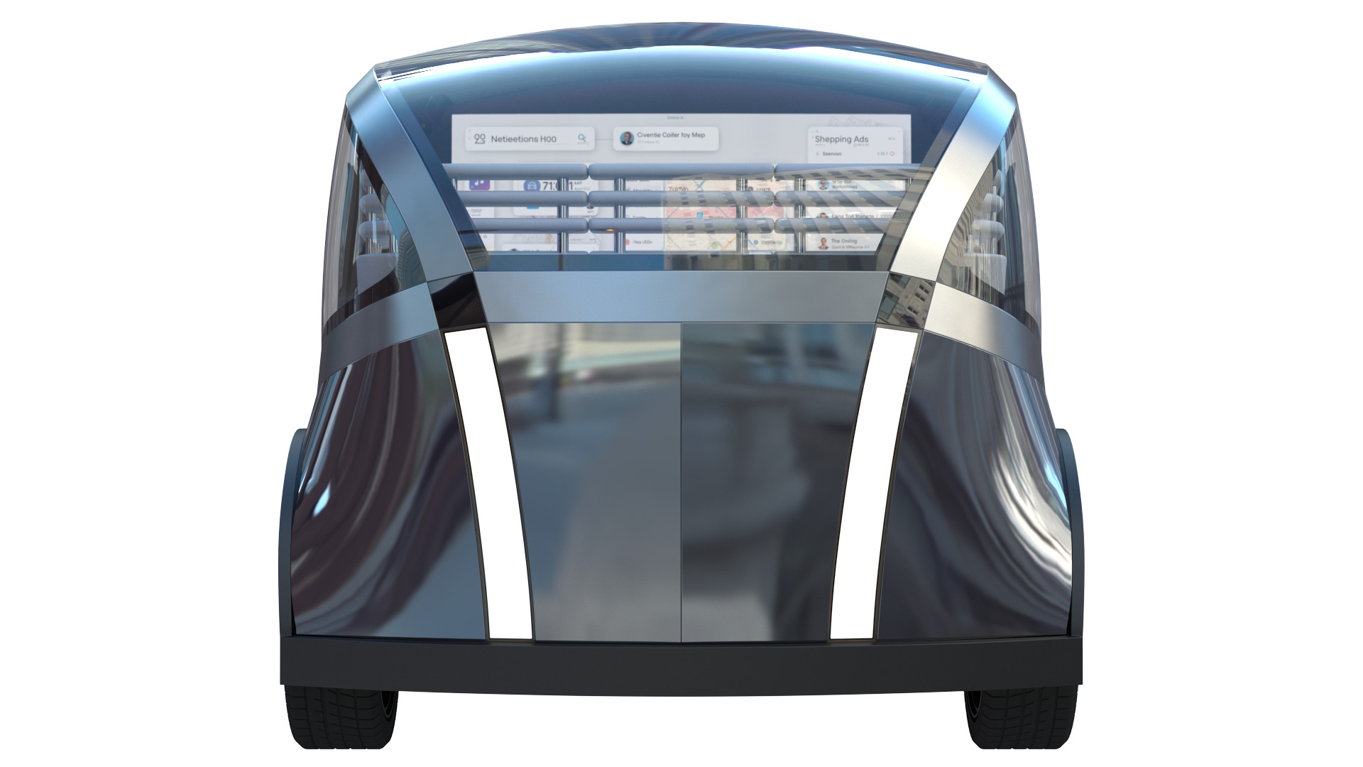 Self-Driving Taxi Shuttle 3 3D model_9