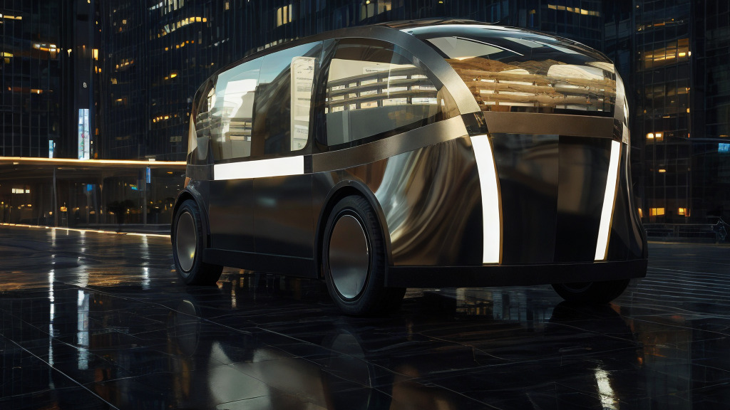 Self-Driving Taxi Shuttle 3 3D model_3